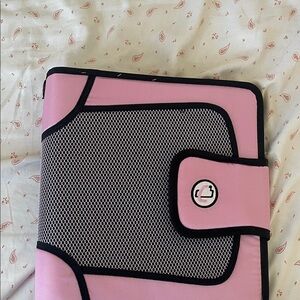 Pink and Black Organizer Folder